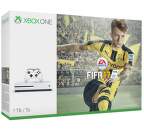 Microsoft Xbox One S 1TB + FIFA 17, 234-00046 (biela) - herná konzola