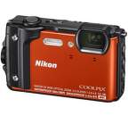 Nikon Coolpix W300 oranžový + plovoucí popruh