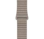 Apple Watch 44 mm kožený řemínek Loop Strap M, kamenně šedý