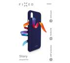 Fixed Story silikonový zadní kryt pro Huawei P30, modrá
