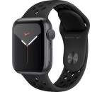 Apple Watch Series 5 Nike + 44mm černý hliník s antracitovým/černým sportovním náramkem