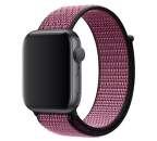 Apple Watch 44 mm Nike sportovní provlékací řemínek, křiklavě růžový/sytě fialový