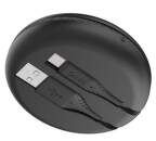 Uniq Halo USB-C kabel 1,2 m, černá