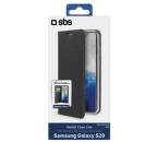 SBS knížkové pouzdro pro Samsung Galaxy S20, černá