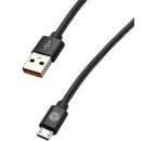 Sturdo Micro USB/USB kabel 3A 1,5 m, černá