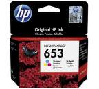 HP 653 Tri-color 3YM74AE originální tříbarevná inkoustová náplň