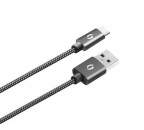 Aligator premium dátový kábel USB-C 2A 2m, Čierna