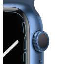 Apple Watch Series 7 GPS 45 mm modrý hliník s hlubokomořsky modrým sportovním řemínkem