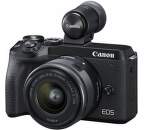Canon EOS M6 Mark II čierna + EF-M 15-45 mm f3.5-6.3 IS STM + EVF (1)