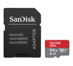 Sandisk Ultra MicroSDXC 64 GB 140 MB/s UHS-I + adaptér
