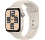 Apple Watch SE 2023 GPS 44 mm hviezdne biely hliník SM (1)