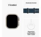 Apple Watch Ultra 2 titán temne atramentový oceánsky remienok (4)