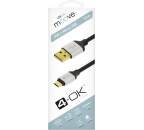 4-OK microUSB kabel 1,5m, černá