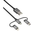 Trust 22693 3-in-1 micro-USB/USB-C/Lightning 1m