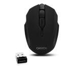 CANYON FMSOW01, bezdrôtová optická myš, USB, čierna, 1600 dpi, čierna