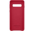Samsung Leather Cover pro Samsung Galaxy S10, červená