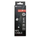 Sturdo MFI Lightning kabel 2 A 1,8 m, černá