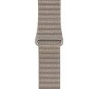 Apple Watch 44 mm kožený řemínek Loop Strap L, kamenně šedá