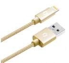 Aligator Premium Lightning kabel 2 A 1 m, zlatá