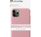 CellularLine Sensation silikonové pouzdro pro Apple iPhone 11 Pro Max, růžová