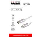 Winner USB-C - USB-C kabel 3A 1 m, bílá