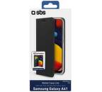 SBS knížkové pouzdro pro Samsung Galaxy A41, černá