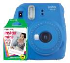 Fujifilm Instax Mini 9 modrý + 10ks film