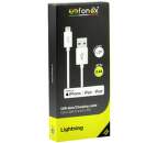 Fonex datový kabel USB/Lightning 1,2 m, bílá