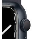 Apple Watch Series 7 GPS 45 mm temně inkoustový hliník s antracitově černým sportovním řemínkem