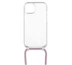 Fixed Pure Neck puzdro pre Apple iPhone 12/12 Pro ružové