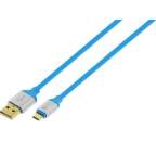 4-OK microUSB kabel 1,5m, modrá