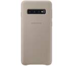 Samsung Leather Case pro Samsung Galaxy S10+, šedá