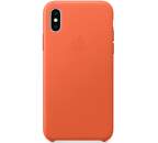 Apple kožený kryt pro iPhone Xs Max, oranžový