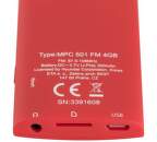 Hyundai MPC 501 4GB FM - MP3/MP4 přehrávač (červený)