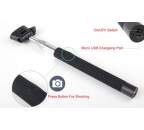 Mobilnet Bluetooth selfie tyč černá
