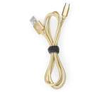 Aligator Premium Lightning kabel 2 A 1 m, zlatá