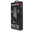 Swissten Black Core powerbanka 20000 mAh, černá