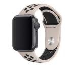 Apple Watch 40 mm Nike sportovní řemínek S/M a M/L, pískově béžový/černý