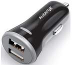 Aligator 2x USB 3,4A Smart IC autonabíječka, černá