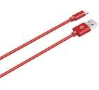 Aligator micro USB kabel 2 A 1 m, červená