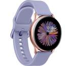 Samsung Galaxy Watch Active2 40 mm růžovo-zlaté s fialovým řemínkem