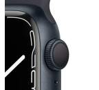 Apple Watch Series 7 GPS 41 mm temně inkoustový hliník s antracitově černým sportovním řemínkem