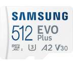 Samsung Micro SDXC 512 GB EVO Plus U3 + SD adaptér (1)