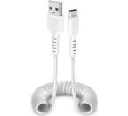 SBS USB-C/USB kabel 1 m bílý