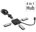 Hama 200112 USB-C 1:4 Hub se 4x USB 3.2 černý