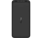 Xiaomi Redmi powerbanka 20 000 mAh, 18W Fast Charge, černá
