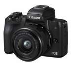 Canon EOS M50 černá + EF-M 15-45mm IS STM + EF 50mm STM