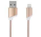Forever Lightning/USB kabel, růžovo zlatá