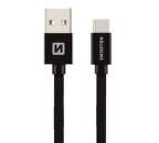 Swissten USB-C kabel 20 cm, černý