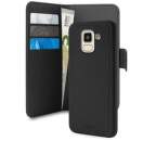 Puro Wallet knížkové pouzdro pro Samsung Galaxy J6, černá